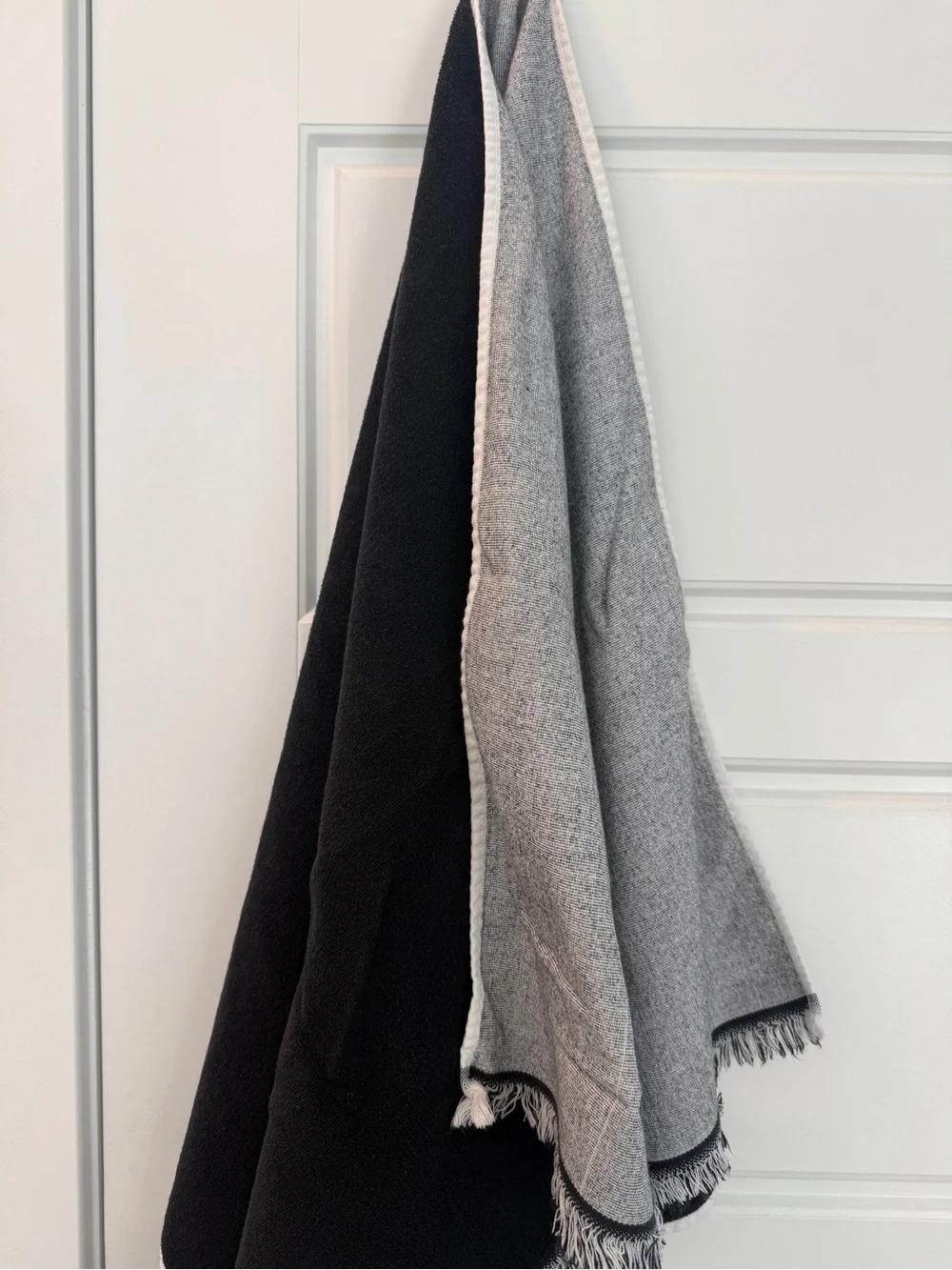 CB2 Chambray Bath Towels, Set of 4 + Hand Towel